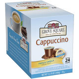Grove Square Cappuccino French Vanilla 24-Count Single Serve Cup for Keurig K-Cup Brewers