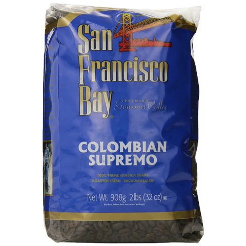 San Francisco Bay Coffee Whole Bean Colombian Supremo 32 Ounce