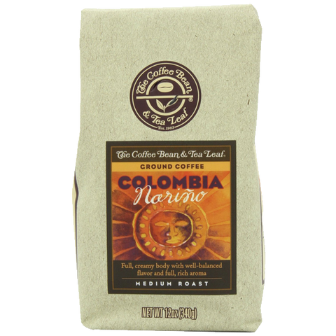 TheCoffee Bean & Tea Leaf Hand-Roasted Medium Roast Colombia Ground Coffee 12-Ounce Bags (Pack of 2)